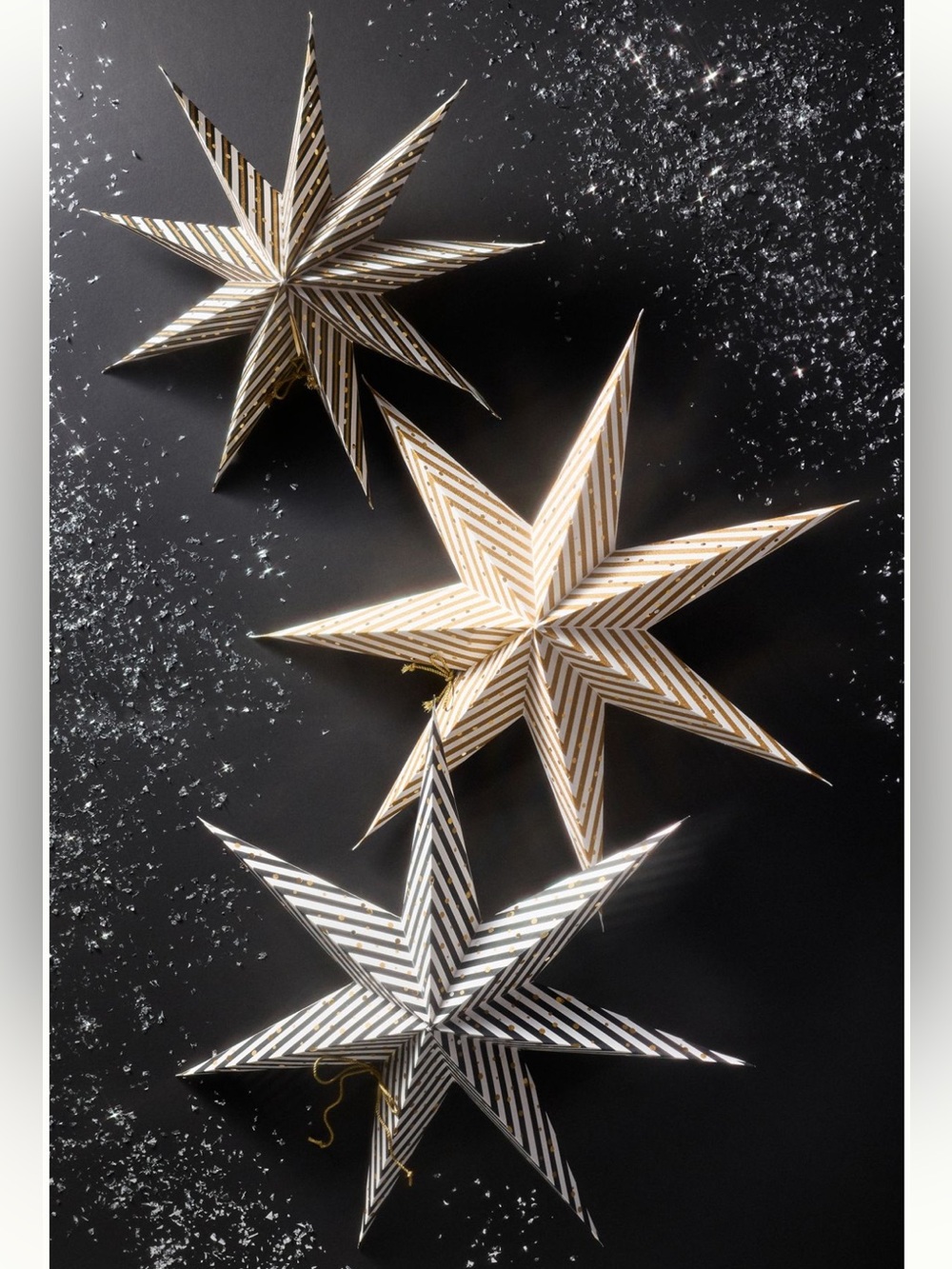 ANTHROPOLOGIE➕NYE Party Stars •  Set Of 3 NWT